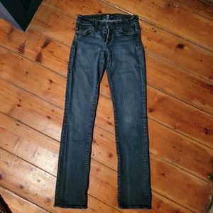 7 For All Mankind Jeans Straight Leg Blue Sz 26